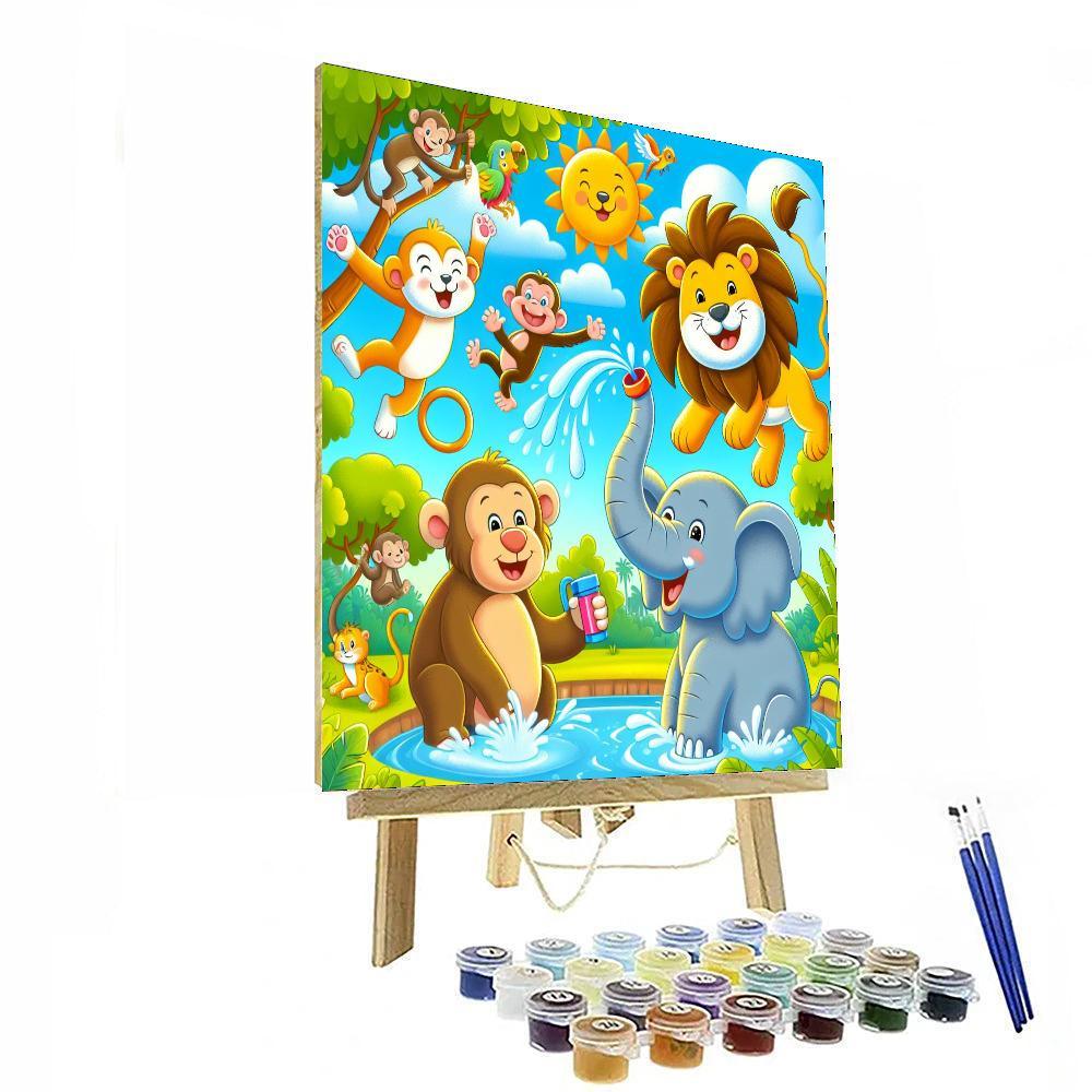Jolly Zoo Animals Paint By Numbers Kits
