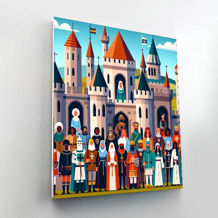 Historic Castle Exploration Painting Number Kit
