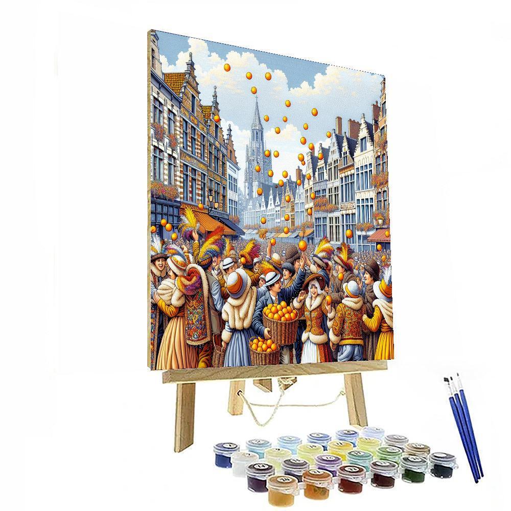 Carnaval De Binche - Belgium Paint By Color
