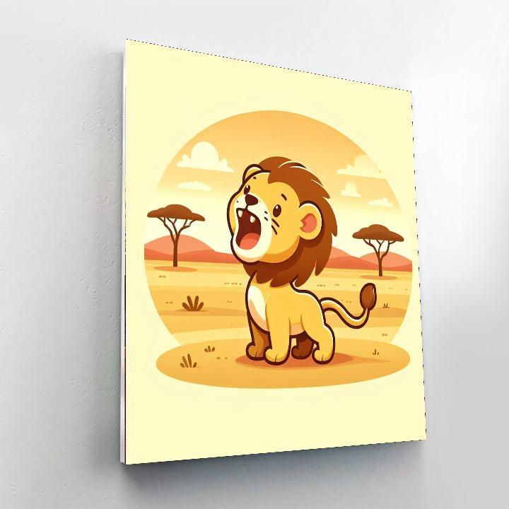 Little Lion's Roar Paint By Number