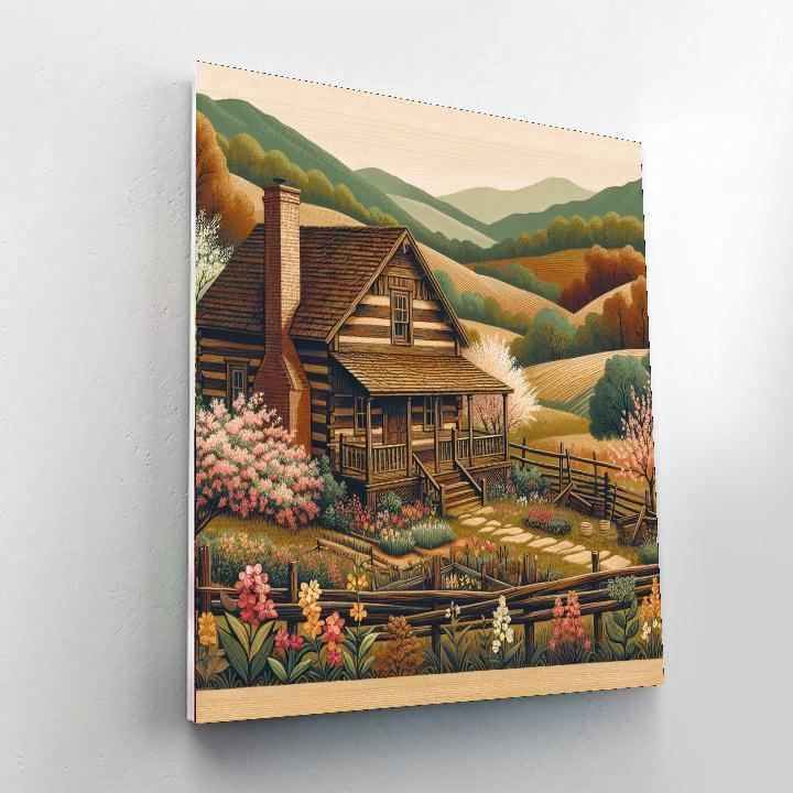 Rustic Appalachian Homestead Numbered Painting Kits