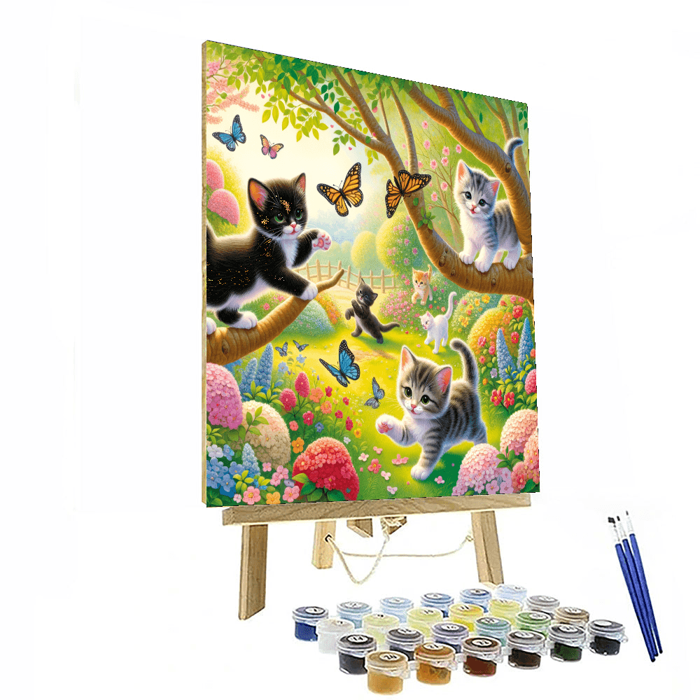 Curious Kitten Adventures Painting Number Kit
