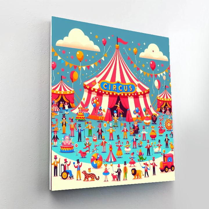 Circus Carnival Capers Paint By Color