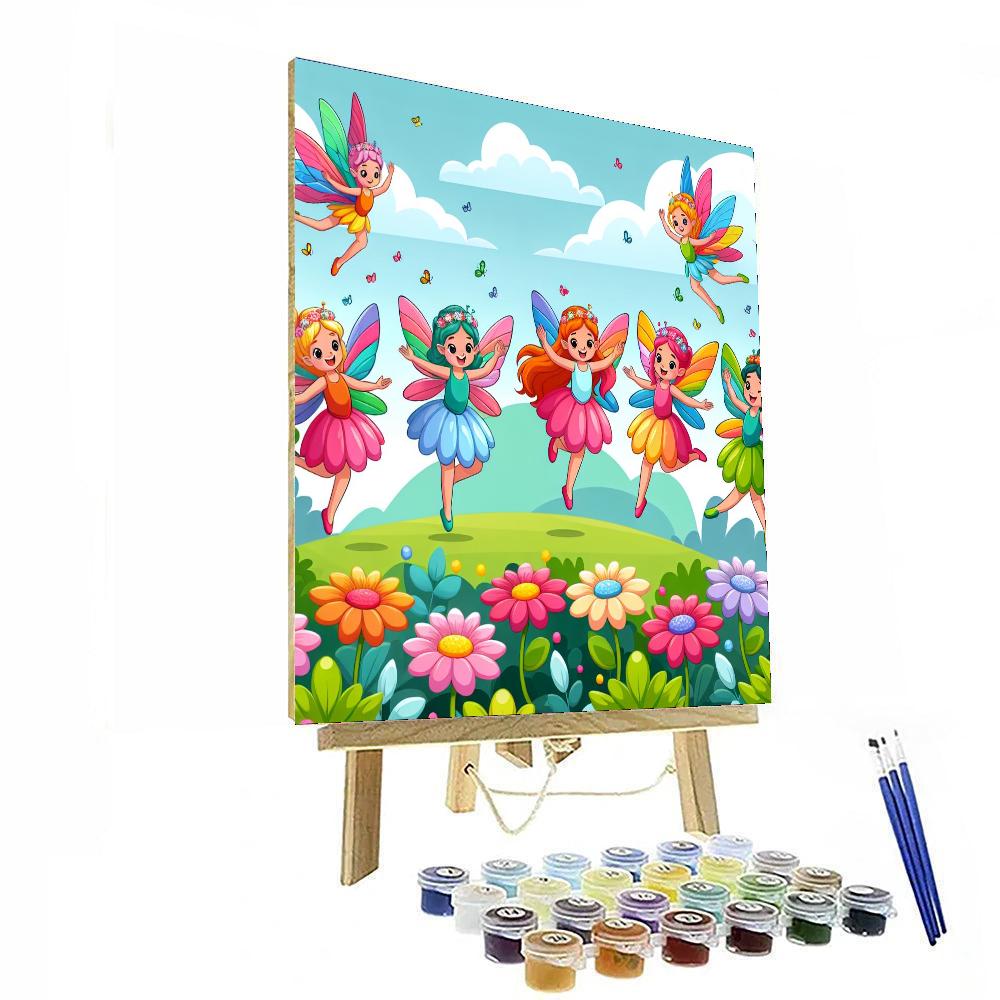 Charming Flower Fairies Number Painting