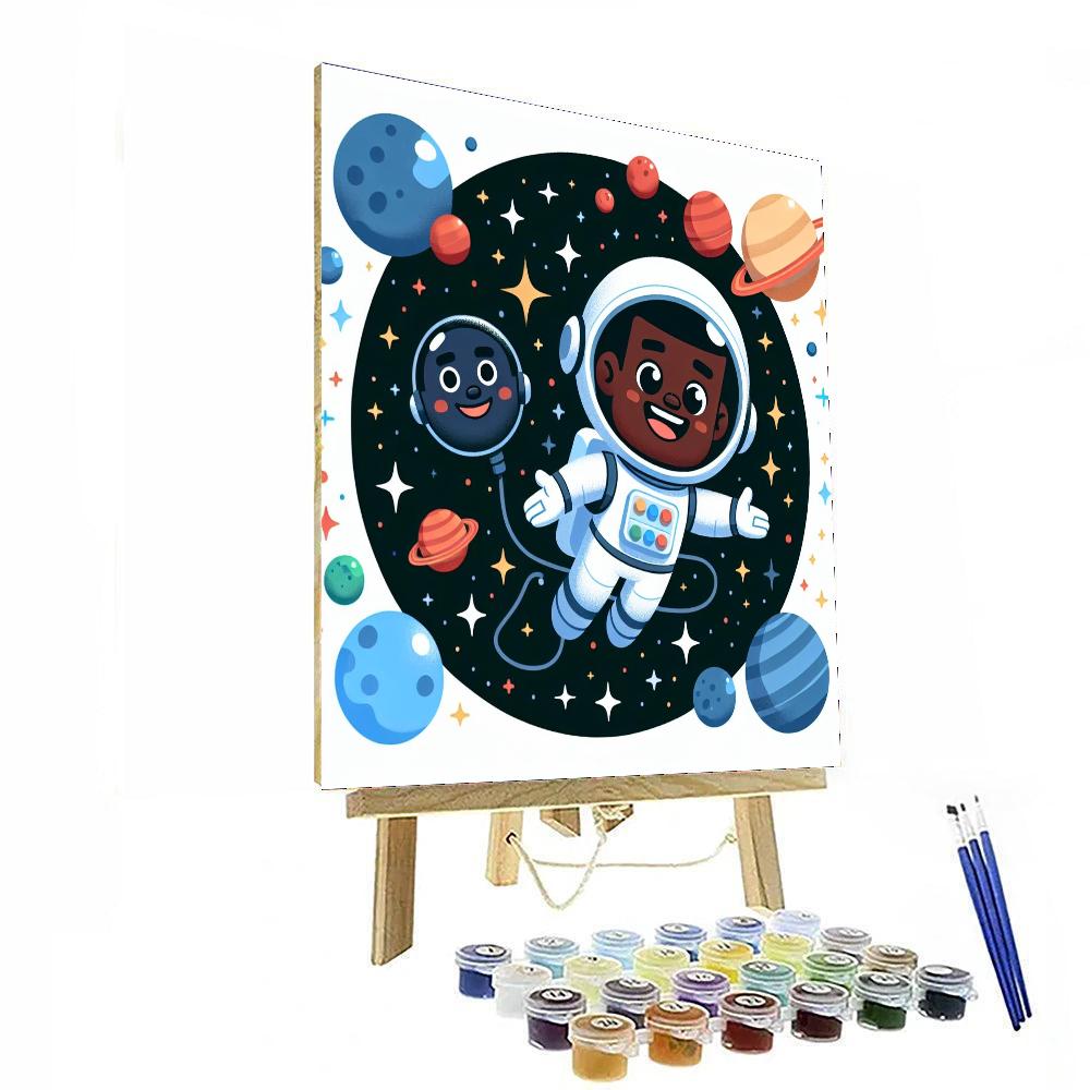 Astronaut's Space Journey Painting Number Kit