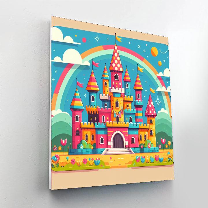 Fairy Tale Castle Celebration Painting Number Kit