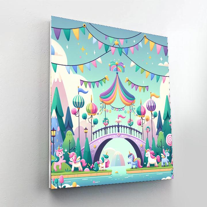 Fairy Tale Bridge Paint By Numbers Art