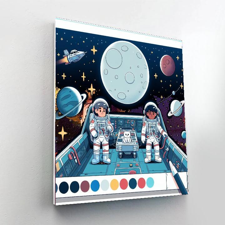 Space Rescue Adventure Painting By Numbers Kit