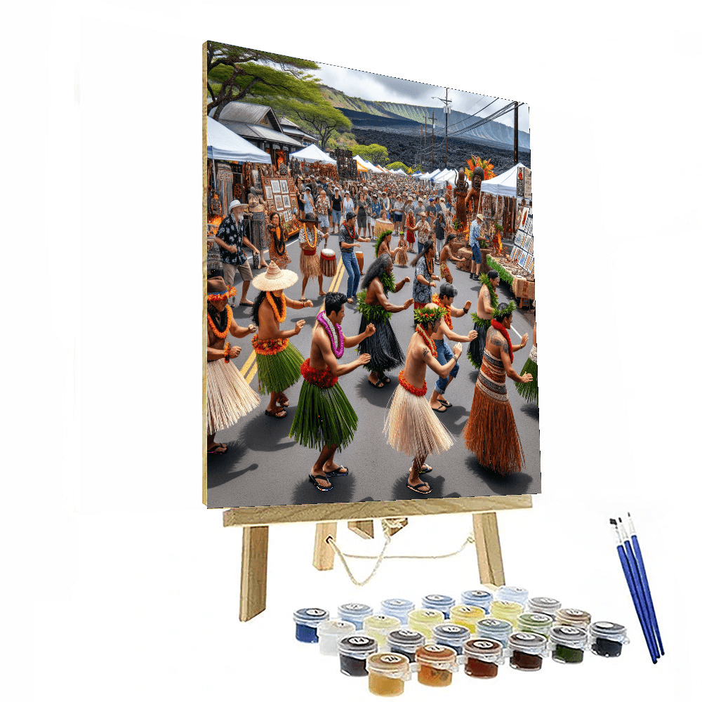 Pahoa Lava Fest - Hawaii DIY Paint By Numbers