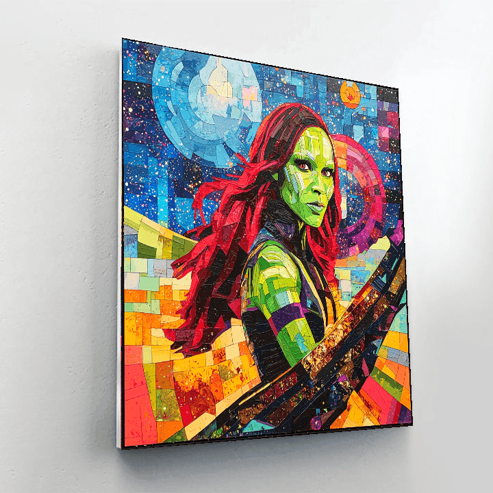 Zoe Saldana: The Cosmic Navigator Of Star-lord's Journey Paint By Numbers Kits