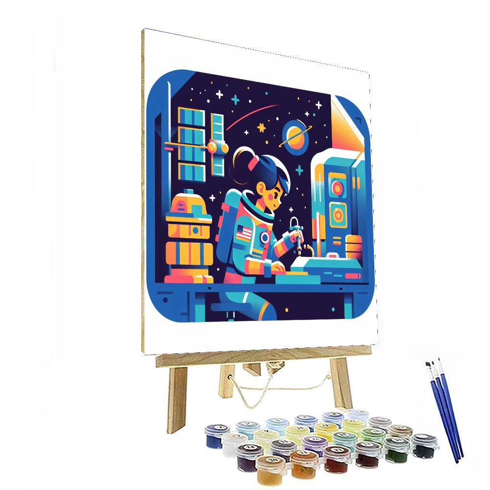 Astronaut Space Station Mission Paint By Numbers Kits