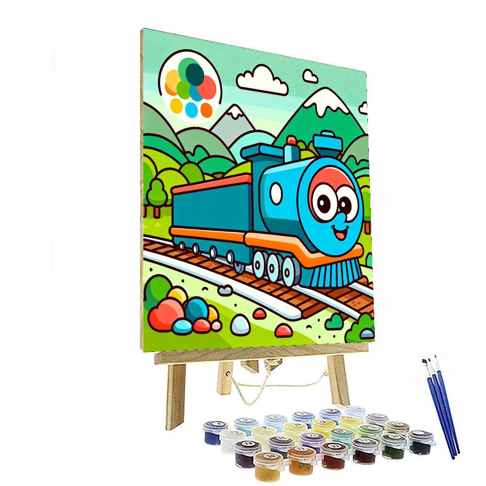 Cheery Choo-choo Numbered Painting Kits