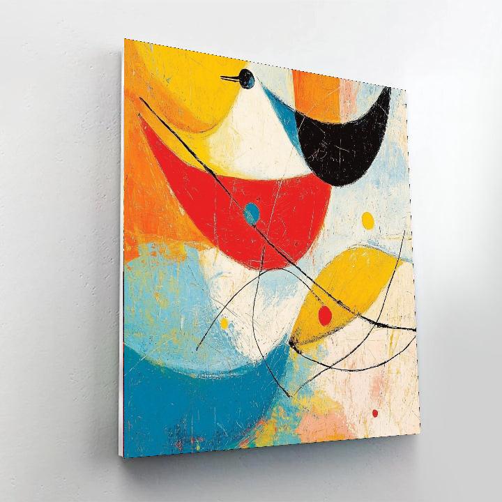 Joan Miró Inspired Wonder In Abstraction  Number Painting