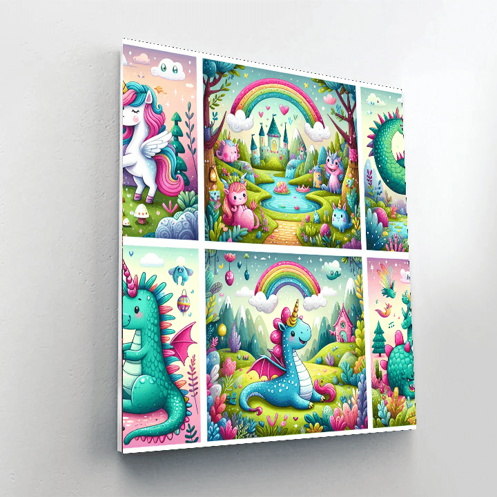 Charming Whimsical Creatures Painting By Numbers Kit