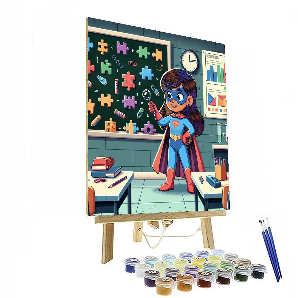Superhero School Adventure Paint By Number