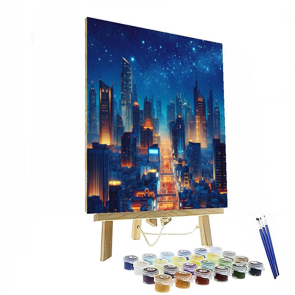 Starlit Urban Elegance Paint By Number