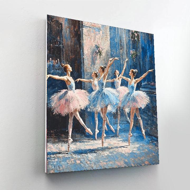 Edgar Degas Inspired Whimsical Urban Ballet  Painting By Numbers Kit