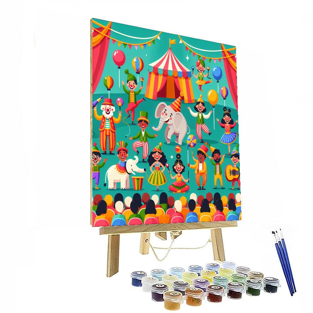 Exciting Circus Extravaganza Painting Number Kit