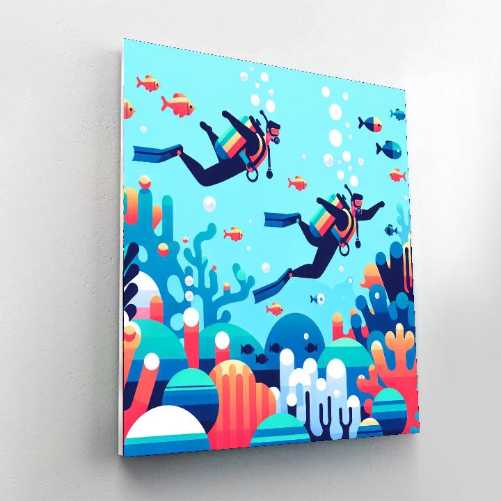 Ocean Explorer's Escape Paint By Numbers Art