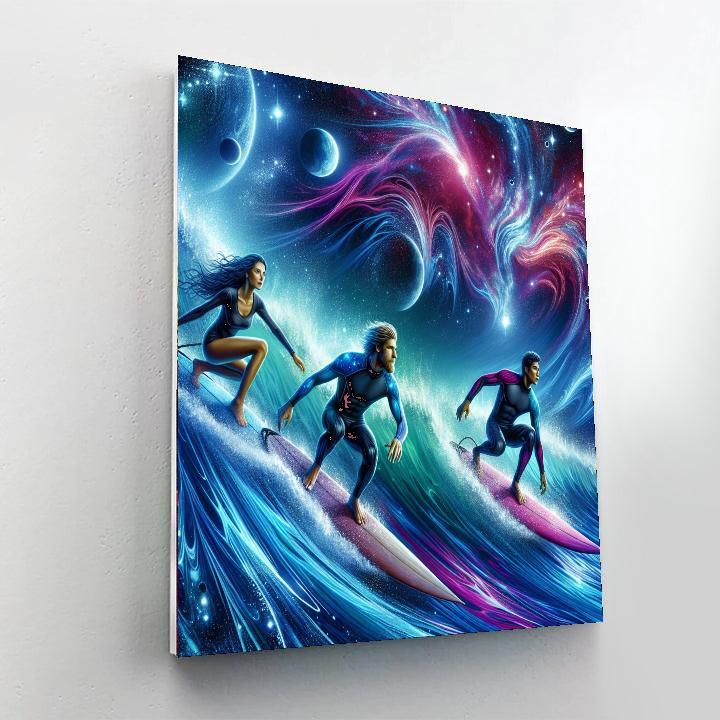 Cosmic Surfing Numbered Painting Kits