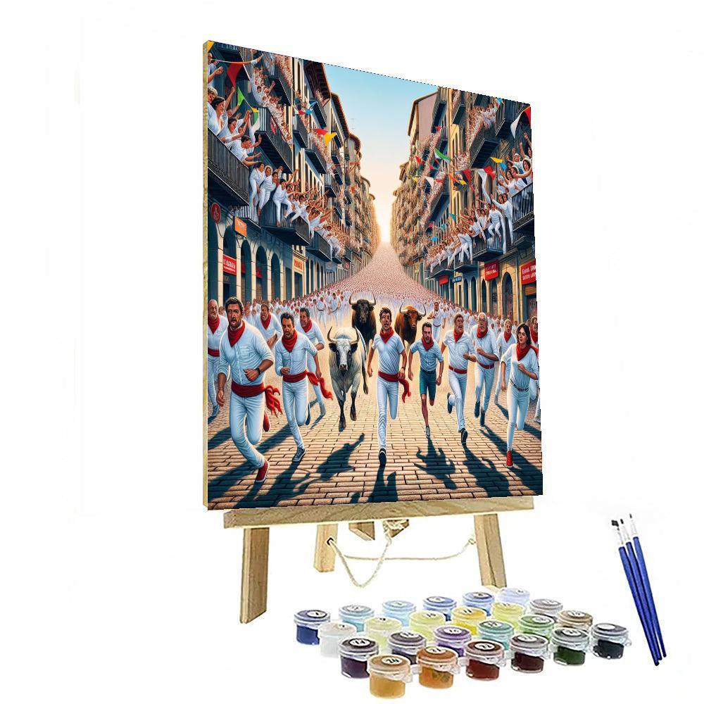 Fiesta De San Fermin DIY Paint By Numbers