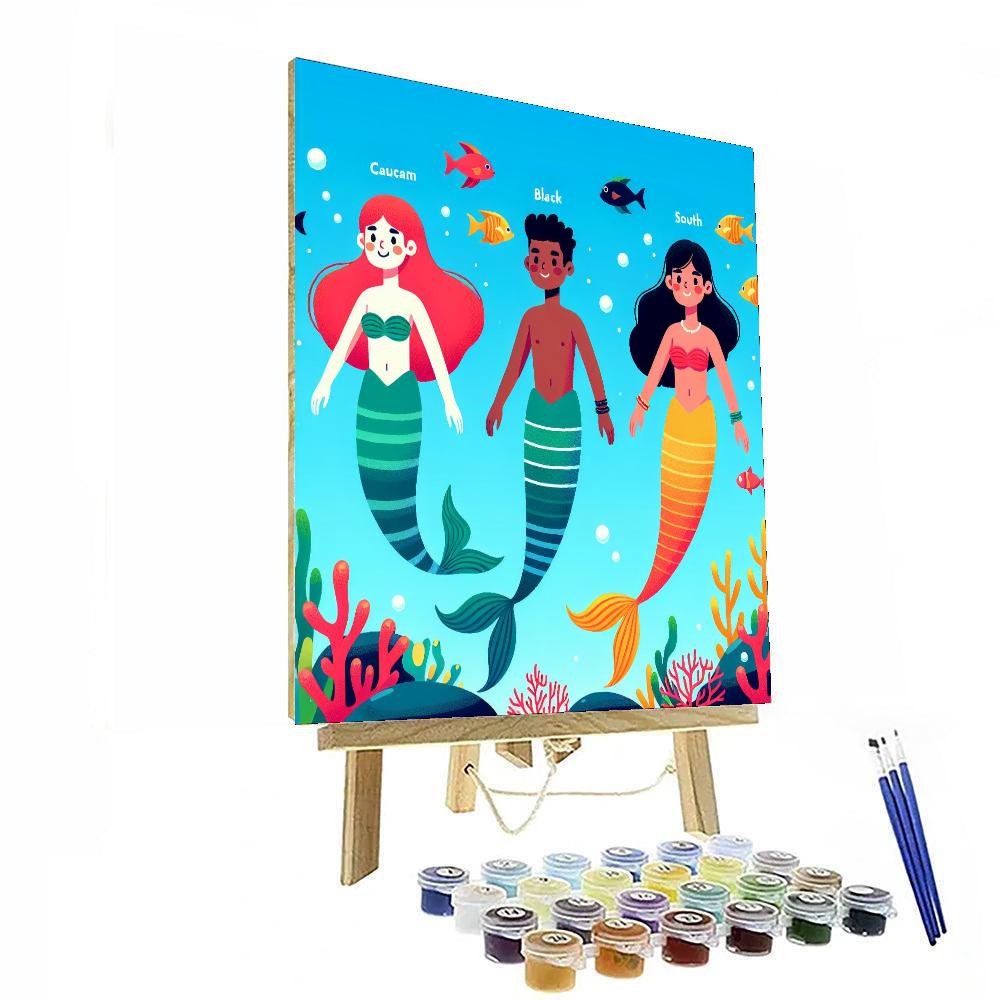 Mermaid Lagoon Discovery Painting Number Kit