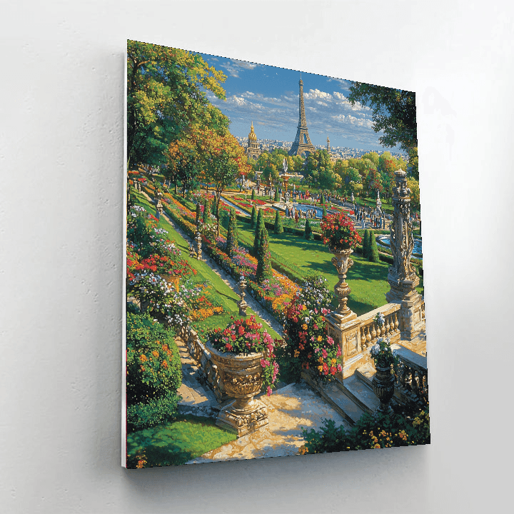 Jardin Des Tuileries Painting Number Kit