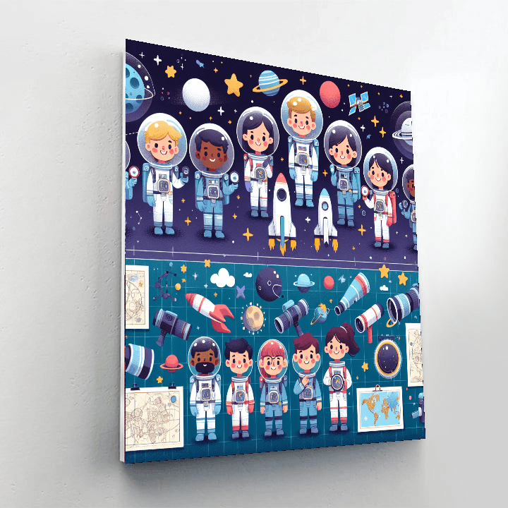 Cosmic Discovery Team Painting By Numbers Kit