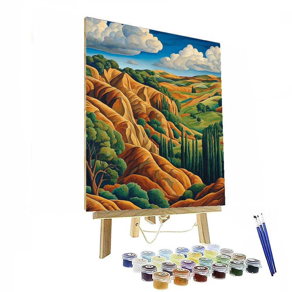 Michelangelo Inspired Mythical Terrain  Painting Number Kit