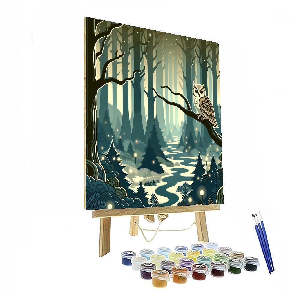 Mystery Forest Paint By Numbers Art