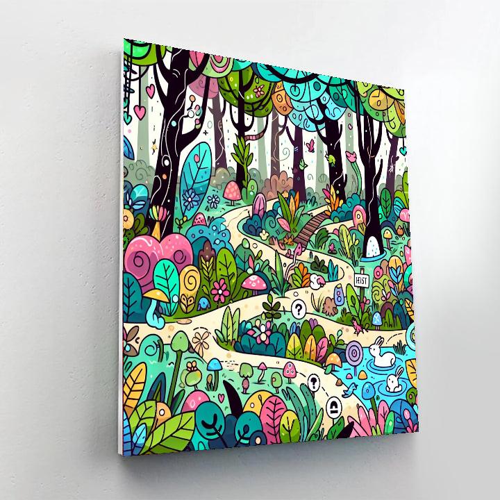 Mystery Forest Adventure Paint By Number