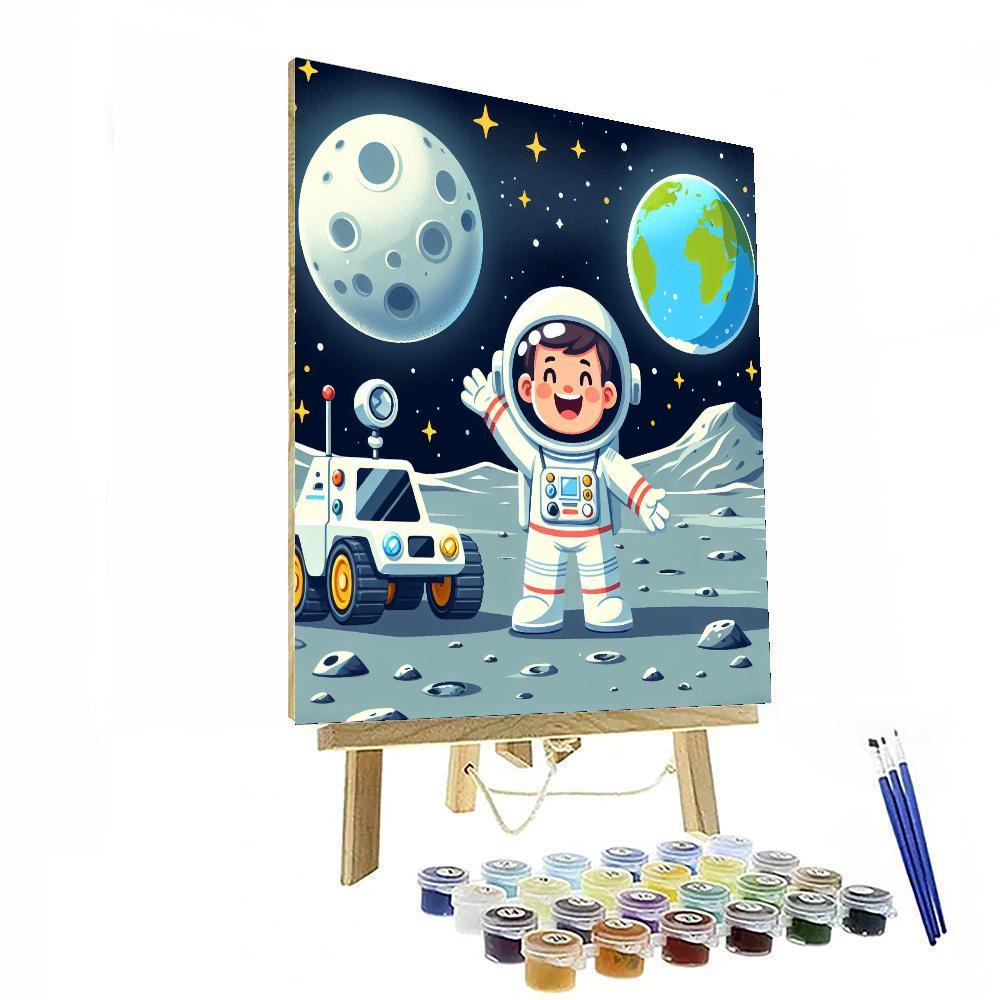 Lunar Adventure Voyage Painting By Numbers Kit