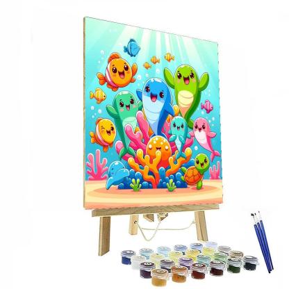 Joyful Underwater Fiesta Numbered Painting Kits
