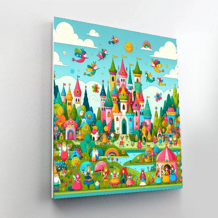 Dreamy Fairy Tale Kingdom Paint By Numbers Art
