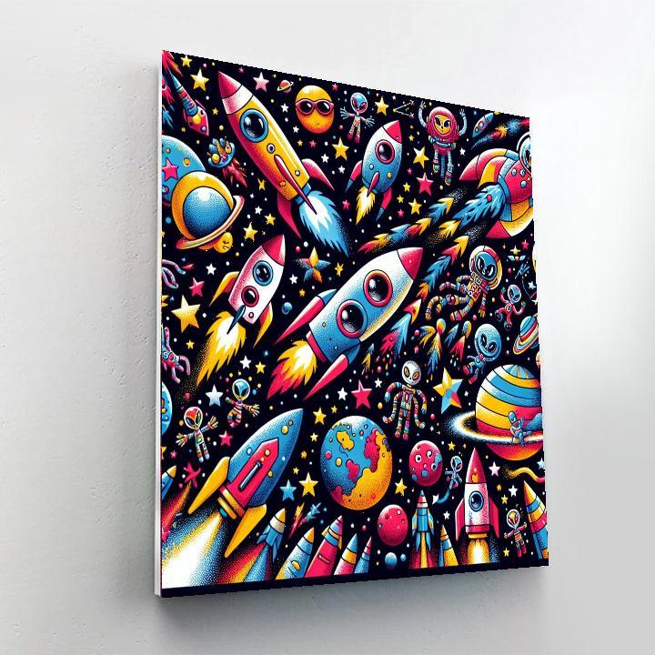 Fanciful Space Adventure Numbered Painting Kits