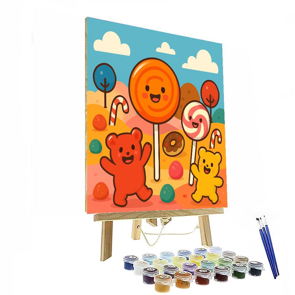 Joyful Candy Adventure DIY Paint By Numbers