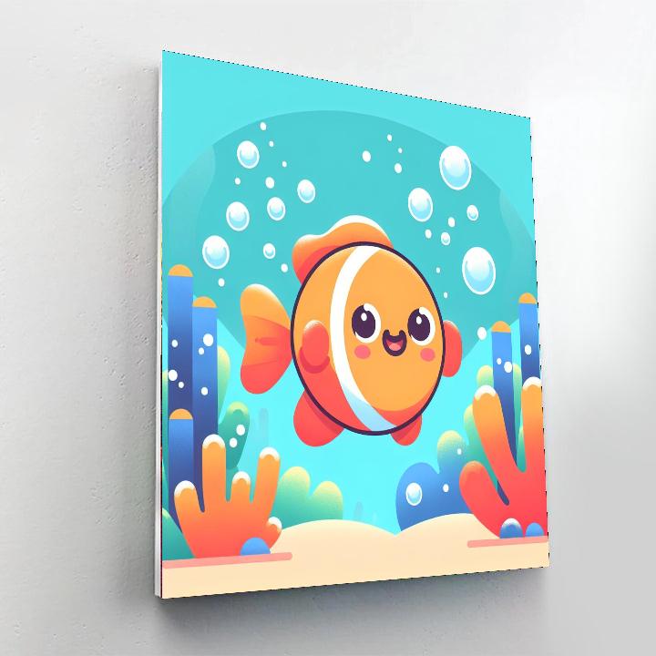 Happy Fish Paint By Color