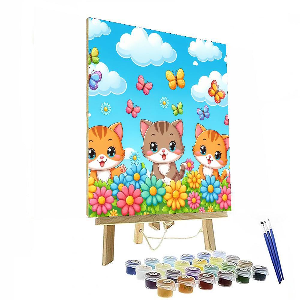 Cuddly Cat Companions Paint By Numbers Art