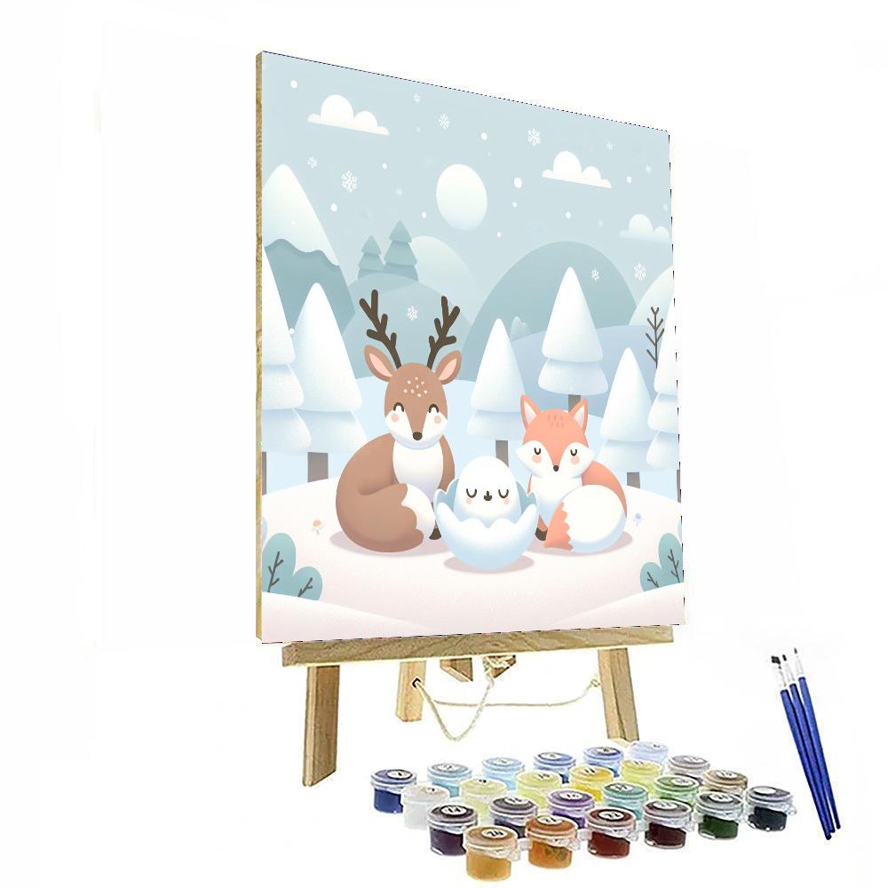 Winter Wilderness Escape Painting By Numbers Kit