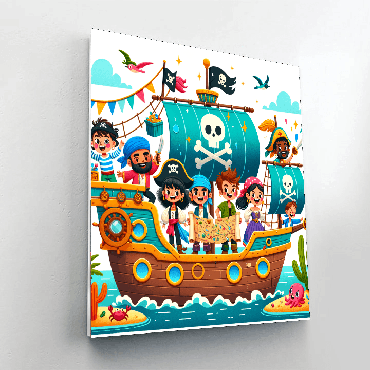 Daring Pirate Adventure Paint By Numbers Kits