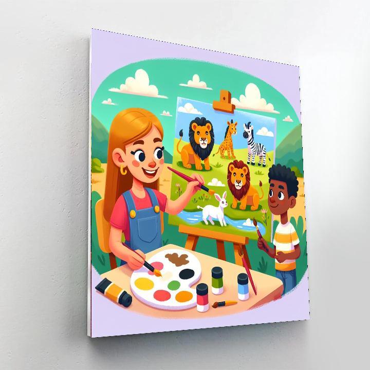 Art Safari Adventure Paint By Numbers Kits