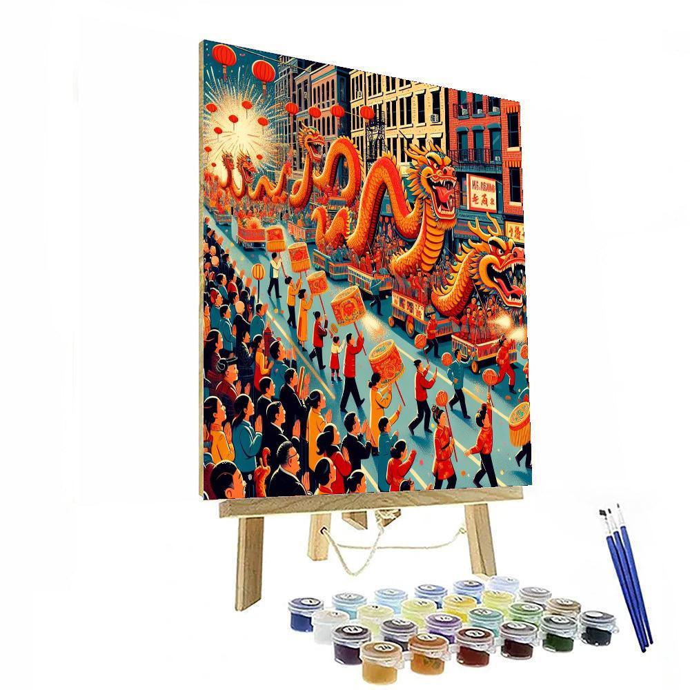 Lunar New Year Parade - China Numbered Painting Kits