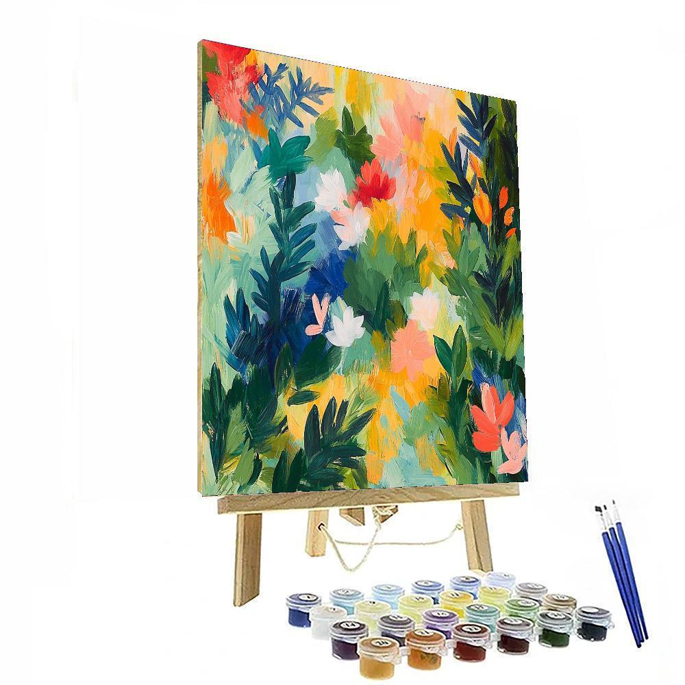 Frida Kahlo Inspired Garden Of Emotional Resilience  Paint By Numbers Art