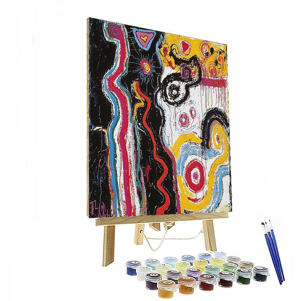 Jean-Michel Basquiat Inspired Threads Of Emotion  Numbered Painting Kits