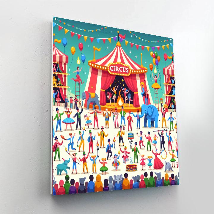 Circus Celebration Carnival Paint By Color