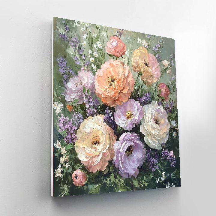 Pierre-Auguste Renoir Inspired Floral Symphony In Pastels  Paint By Numbers Kits