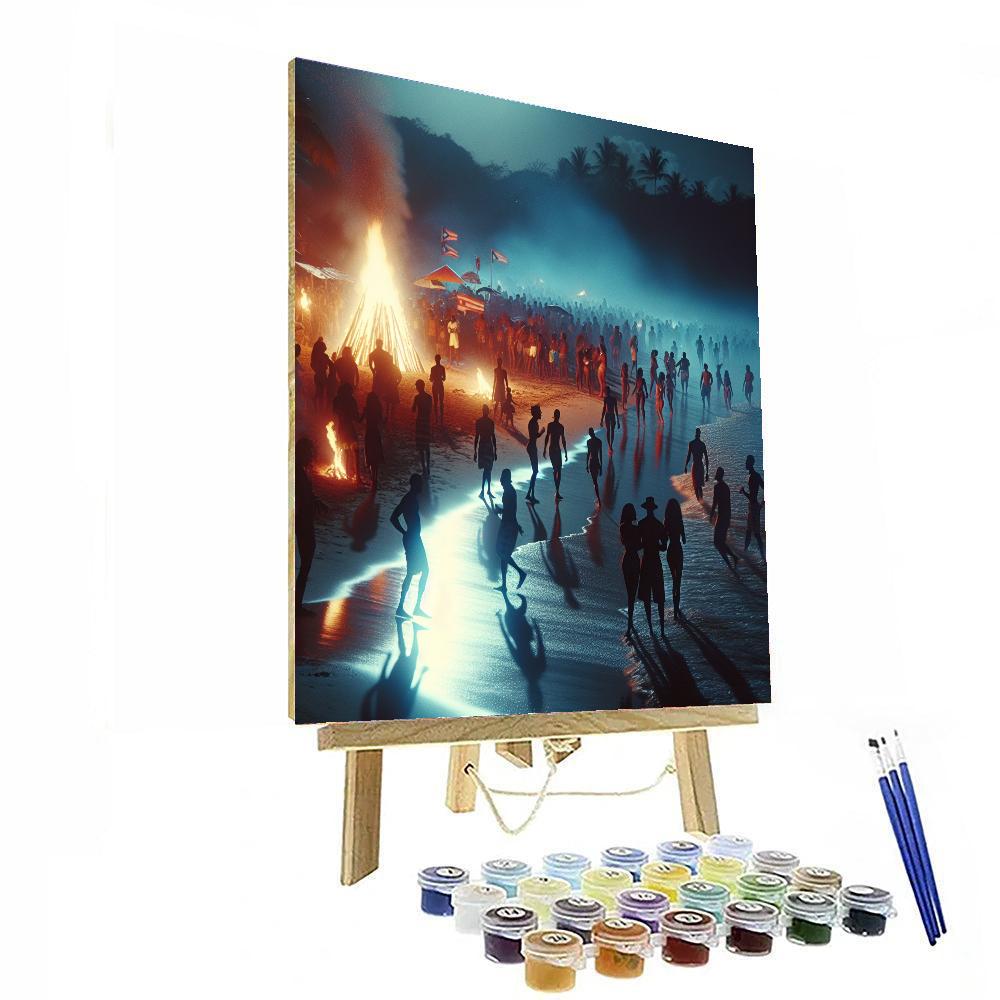Noche De San Juan - Puerto Rico Painting By Numbers Kit