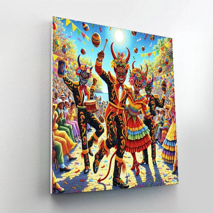 Diablos De Yare Festival - Venezuela DIY Paint By Numbers