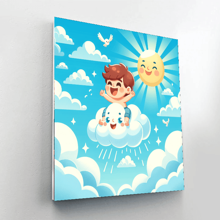 Cloudy Day Capers Painting Number Kit