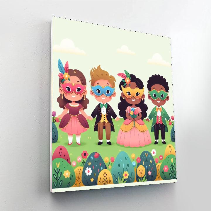 Royal Garden Masquerade Paint By Numbers